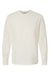 Tultex 202LS Mens Fine Jersey Long Sleeve Crewneck T-Shirt Natural Flat Front