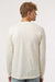 Tultex 202LS Mens Fine Jersey Long Sleeve Crewneck T-Shirt Natural Model Back