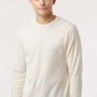 Tultex Mens Fine Jersey Long Sleeve Crewneck T-Shirt - Natural - New