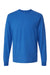 Tultex 202LS Mens Fine Jersey Long Sleeve Crewneck T-Shirt Royal Blue Flat Front