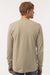 Tultex 202LS Mens Fine Jersey Long Sleeve Crewneck T-Shirt Sand Brown Model Back