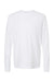 Tultex 202LS Mens Fine Jersey Long Sleeve Crewneck T-Shirt White Flat Front