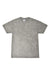 Colortone 1300 Mens Mineral Wash Short Sleeve Crewneck T-Shirt Mineral Grey Flat Front
