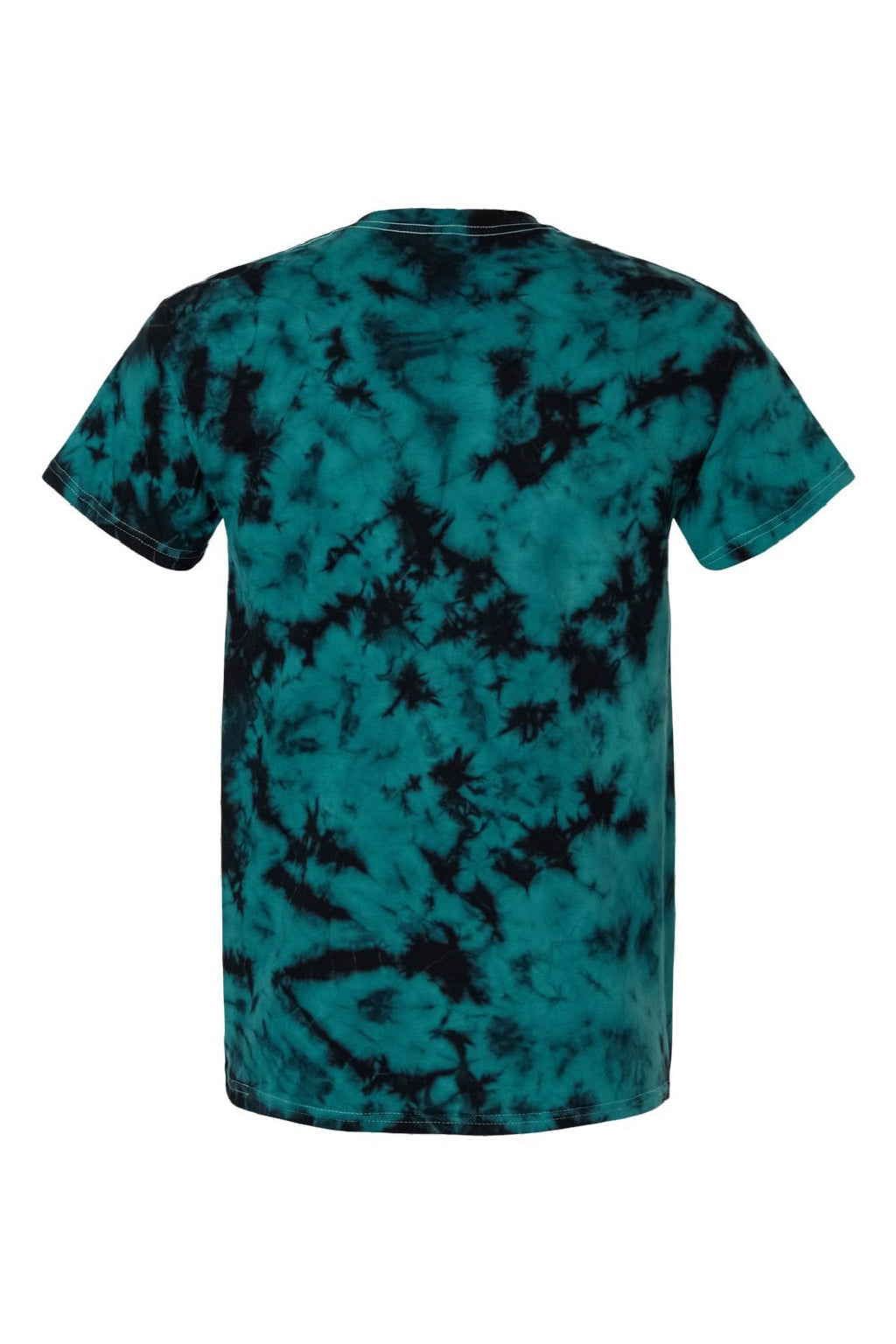 Colortone 1390 Mens Crystal Wash Short Sleeve Crewneck T-Shirt Crystal Jade Green Flat Back
