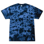 Colortone Mens Crystal Wash Short Sleeve Crewneck T-Shirt - Crystal Columbia Blue/Navy Blue - New