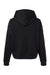Independent Trading Company PRM2600 Womens California Wave Wash Sunday Hooded Sweatshirt Hoodie Black Flat Back