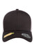 Flexfit Hats 110R Mens Recycled Mesh Flexfit Hat Black/White Flat Front