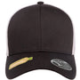 Flexfit Hats Mens Recycled Mesh Flexfit Hat - Black/White - New