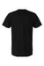 LAT 6901ECO Mens Eco Jersey Short Sleeve Crewneck T-Shirt Black Flat Back