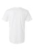 LAT 6901ECO Mens Eco Jersey Short Sleeve Crewneck T-Shirt White Flat Back