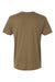 LAT 6904 Mens Bamboo Short Sleeve Crewneck T-Shirt Coyote Brown Flat Back