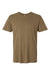 LAT 6904 Mens Bamboo Short Sleeve Crewneck T-Shirt Coyote Brown Flat Front