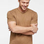 LAT Mens Bamboo Short Sleeve Crewneck T-Shirt - Coyote Brown - New