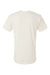 LAT 6904 Mens Bamboo Short Sleeve Crewneck T-Shirt Eggshell White Flat Back