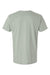 LAT 6904 Mens Bamboo Short Sleeve Crewneck T-Shirt Eucalyptus Green Flat Back