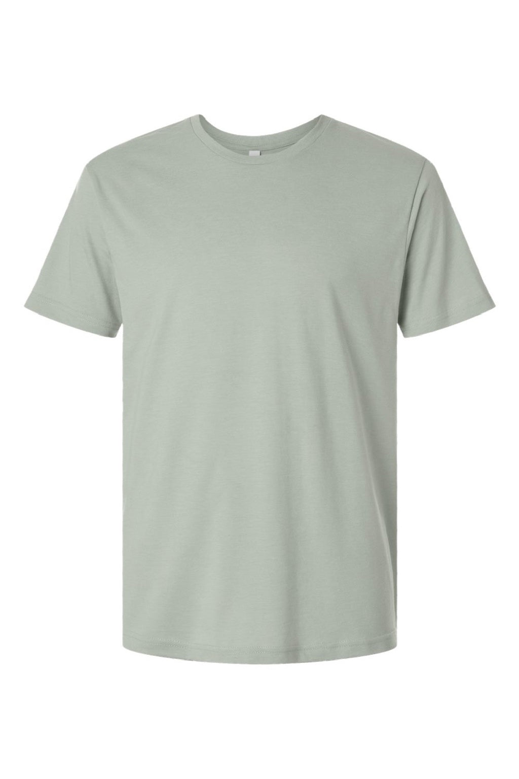 LAT 6904 Mens Bamboo Short Sleeve Crewneck T-Shirt Eucalyptus Green Flat Front