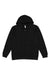 LAT 6927 Mens Fleece Full Zip Hooded Sweatshirt Hoodie w/ Pockets Black Flat Front