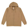 LAT Mens Fleece Full Zip Hooded Sweatshirt Hoodie w/ Pockets - Coyote Brown - Coming Soon