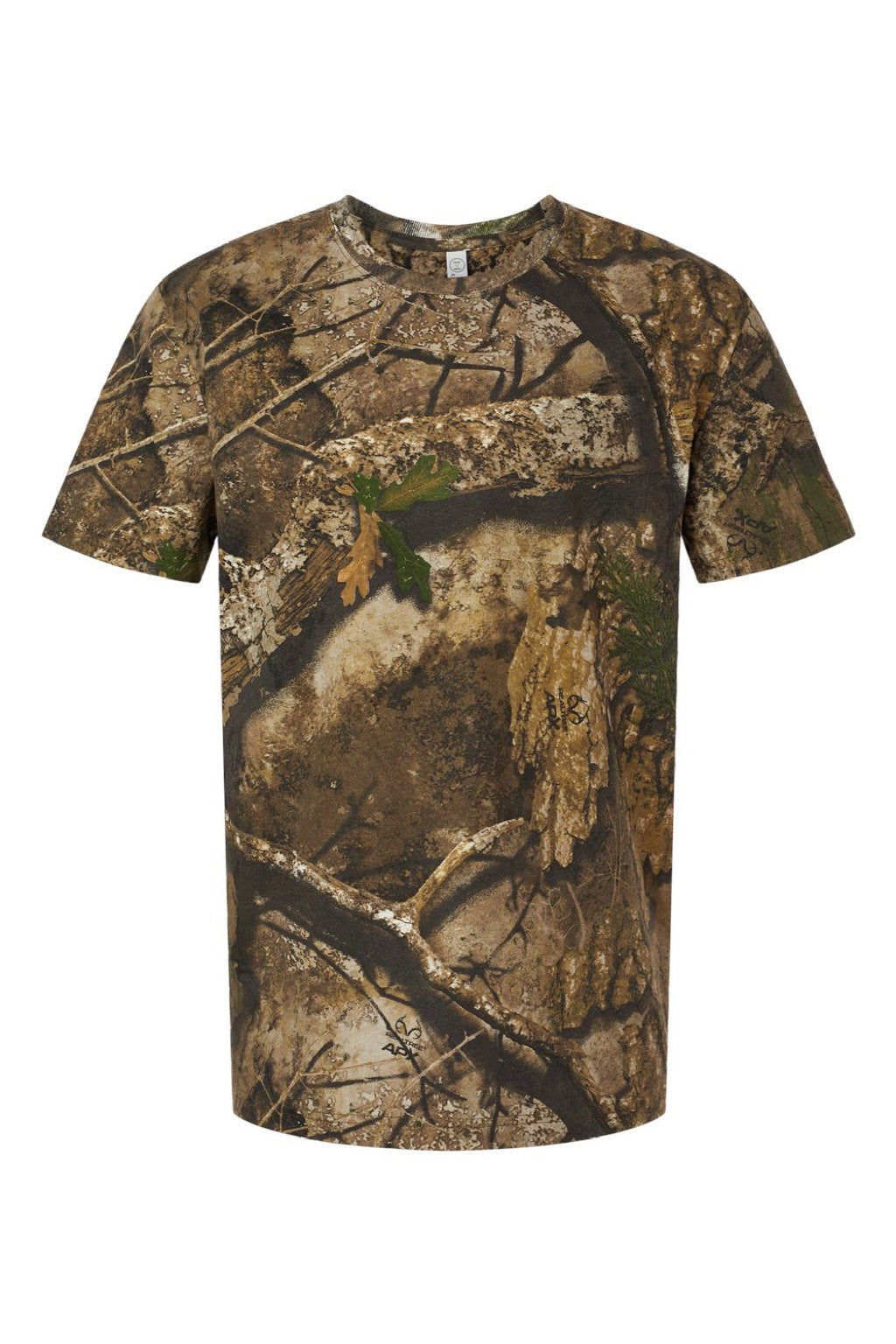 Code Five 3980 Mens Short Sleeve Crewneck T-Shirt RealTree APX Flat Front