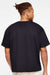 LAT 3520 Mens Relaxed Short Sleeve Crewneck T-Shirt Black Model Back