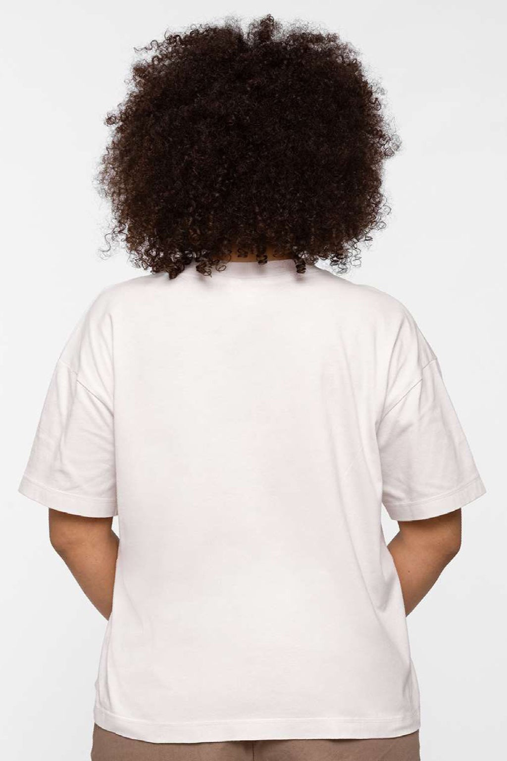 LAT 3520 Mens Relaxed Short Sleeve Crewneck T-Shirt Porcelain Model Back