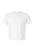 LAT 3520 Mens Relaxed Short Sleeve Crewneck T-Shirt White Flat Front
