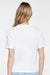 LAT 3520 Mens Relaxed Short Sleeve Crewneck T-Shirt White Model Back