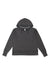 LAT 3536 Womens Vintage Wash Hooded Sweatshirt Hoodie Washed Black Flat Front