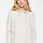 LAT Womens Vintage Wash Hooded Sweatshirt Hoodie - Washed Natural - New