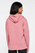 LAT 3536 Womens Vintage Wash Hooded Sweatshirt Hoodie Weathered Mauvelous Pink Model Back