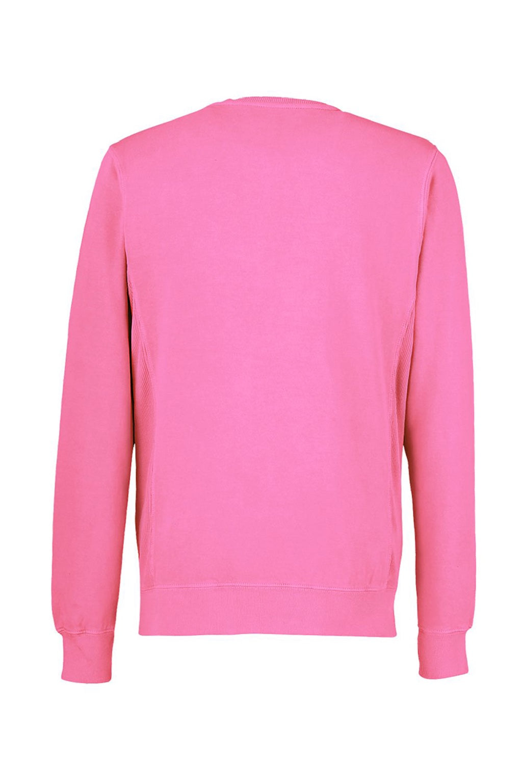 J America 8731 Mens Pigment Dyed Fleece Crewneck Sweatshirt Paradise Pink Flat Back