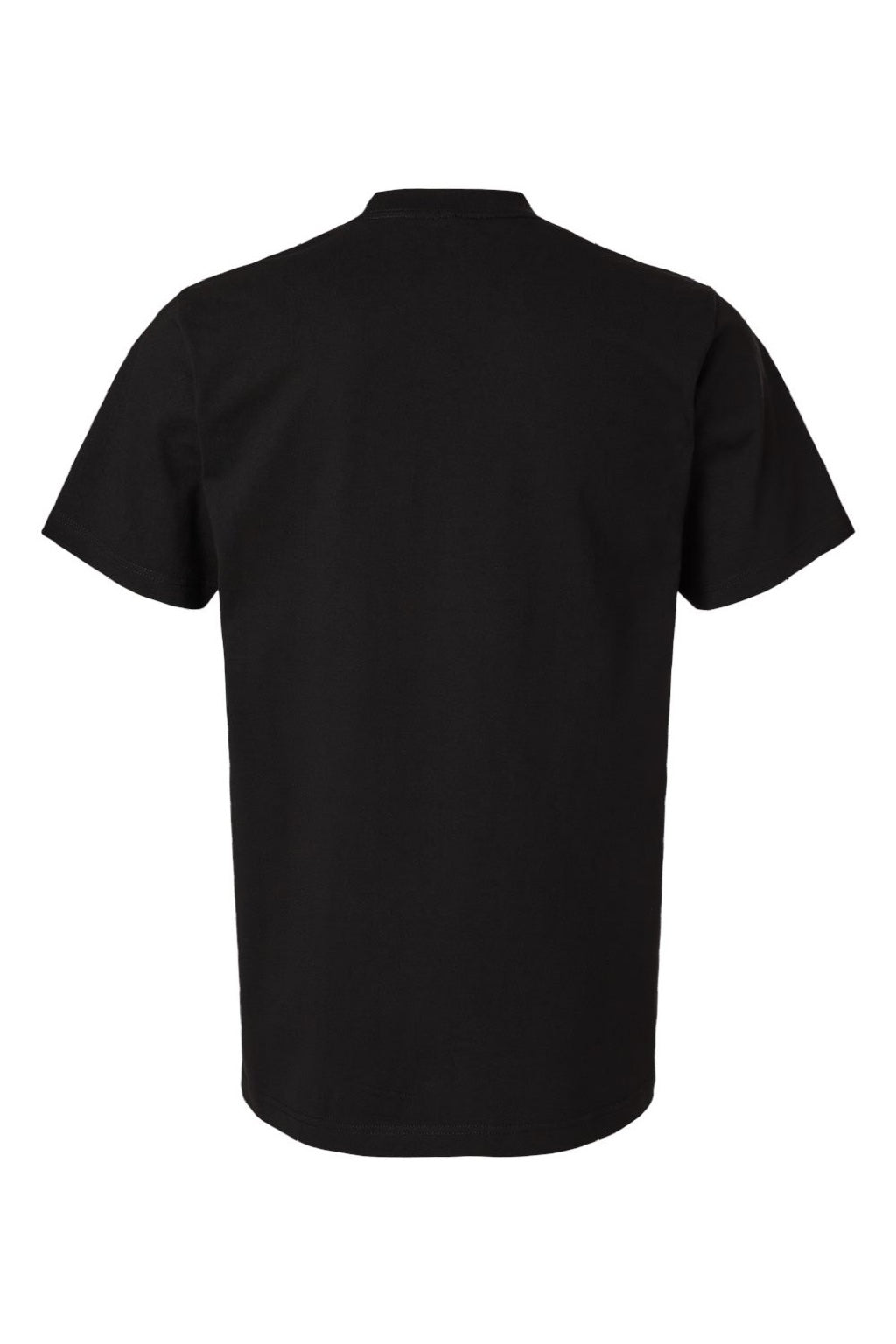 Tultex 299 Mens Street Short Sleeve Crewneck T-Shirt Black Flat Back