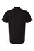 Tultex 299 Mens Street Short Sleeve Crewneck T-Shirt Black Flat Back