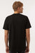 Tultex 299 Mens Street Short Sleeve Crewneck T-Shirt Black Model Back