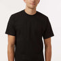 Tultex Mens Street Short Sleeve Crewneck T-Shirt - Black - New