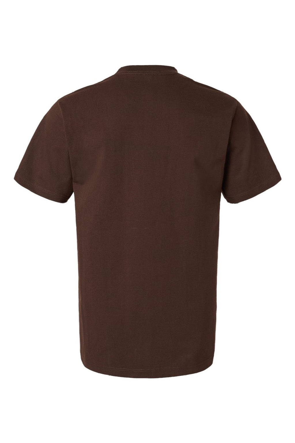 Tultex 299 Mens Street Short Sleeve Crewneck T-Shirt Brown Flat Back