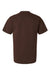 Tultex 299 Mens Street Short Sleeve Crewneck T-Shirt Brown Flat Back