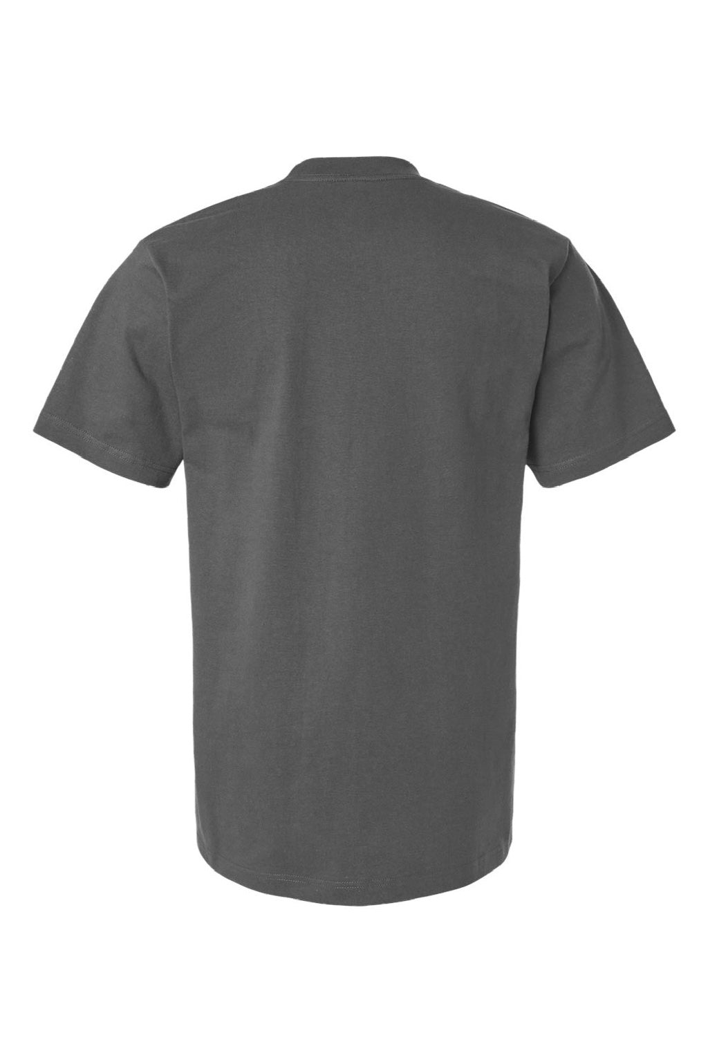 Tultex 299 Mens Street Short Sleeve Crewneck T-Shirt Charcoal Grey Flat Back