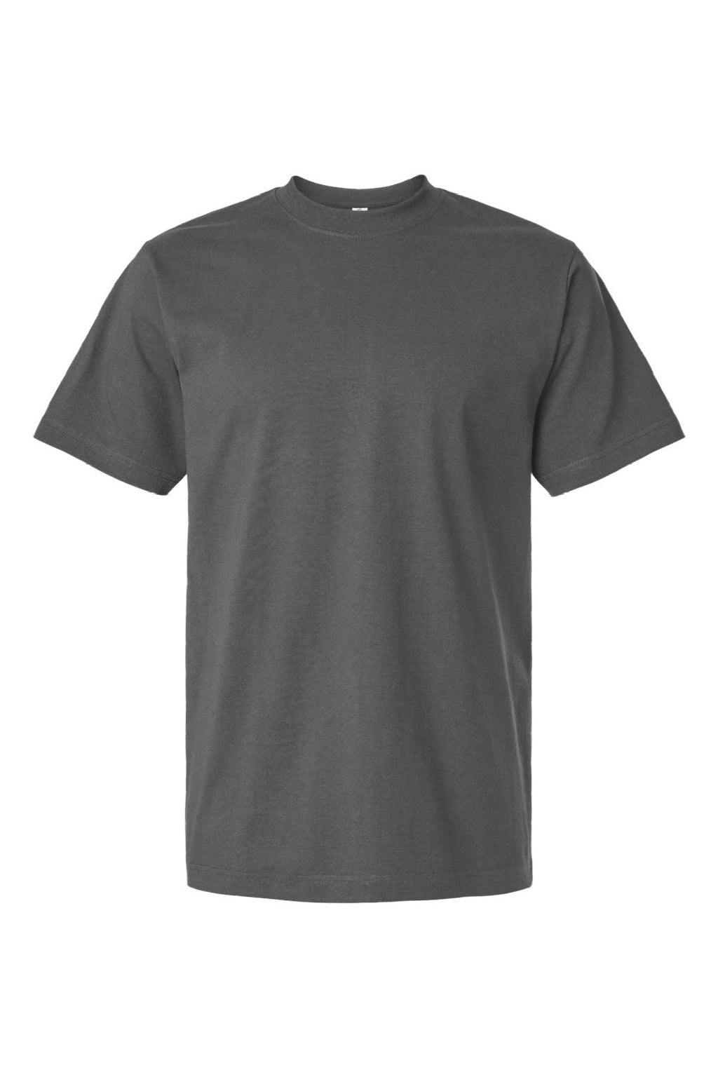 Tultex 299 Mens Street Short Sleeve Crewneck T-Shirt Charcoal Grey Flat Front
