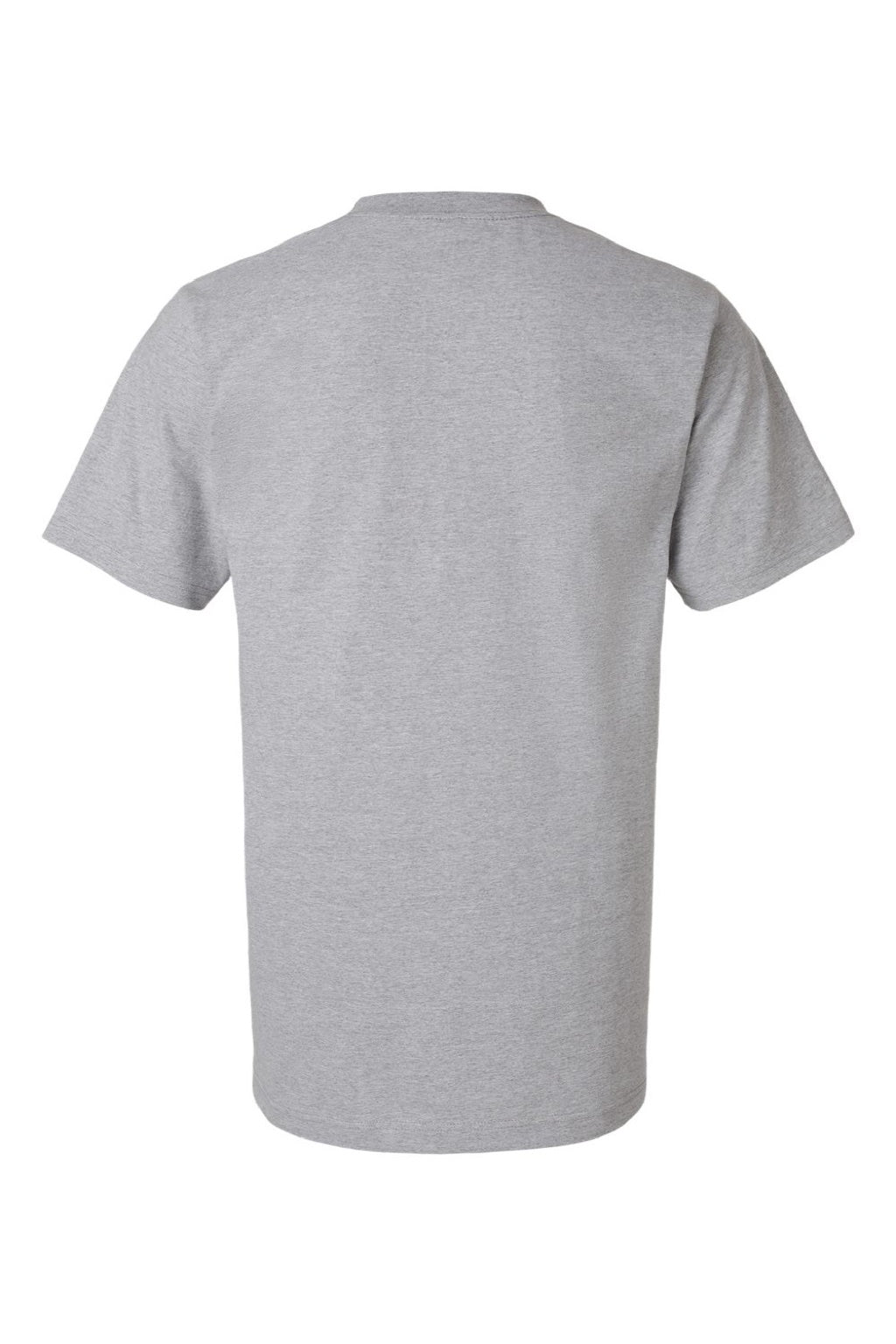Tultex 299 Mens Street Short Sleeve Crewneck T-Shirt Heather Grey Flat Back
