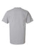 Tultex 299 Mens Street Short Sleeve Crewneck T-Shirt Heather Grey Flat Back