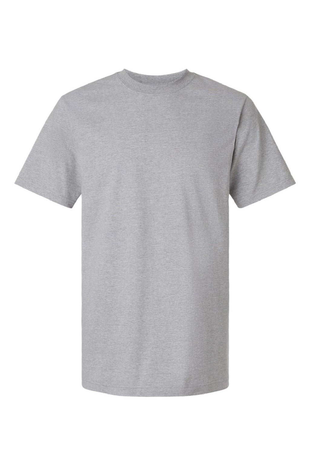 Tultex 299 Mens Street Short Sleeve Crewneck T-Shirt Heather Grey Flat Front