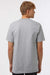 Tultex 299 Mens Street Short Sleeve Crewneck T-Shirt Heather Grey Model Back