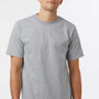 Tultex Mens Street Short Sleeve Crewneck T-Shirt - Heather Grey - New