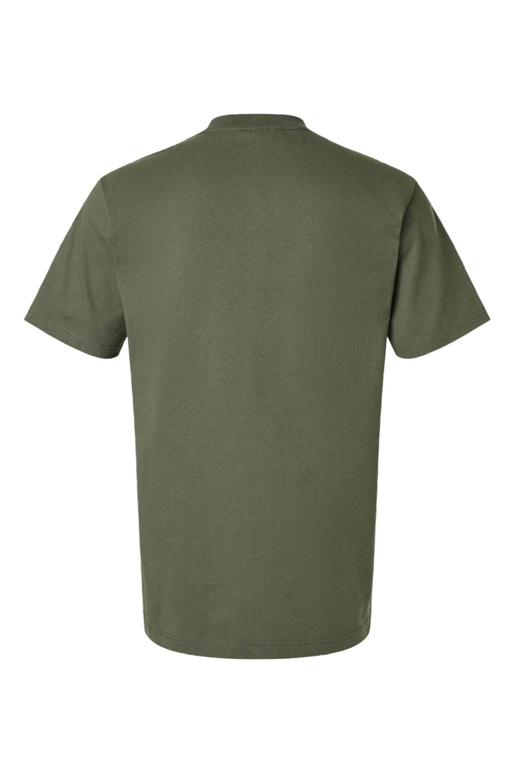 Tultex 299 Mens Street Short Sleeve Crewneck T-Shirt Military Green Flat Back