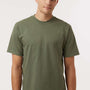 Tultex Mens Street Short Sleeve Crewneck T-Shirt - Military Green - New