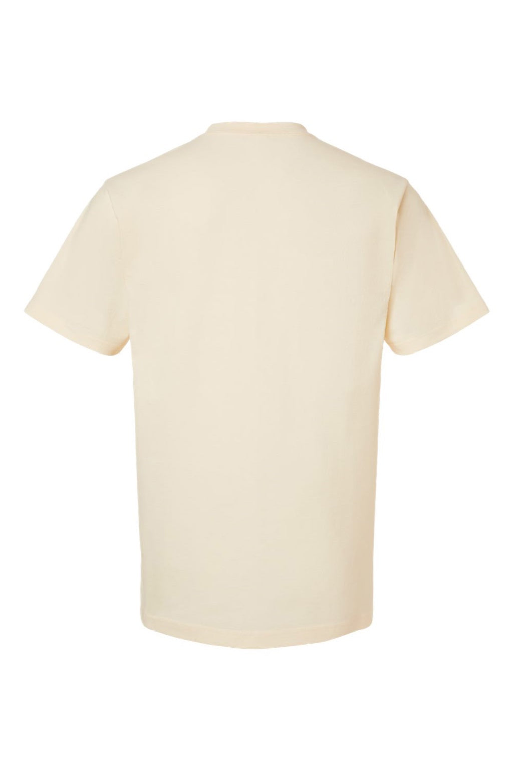 Tultex 299 Mens Street Short Sleeve Crewneck T-Shirt Natural Flat Back