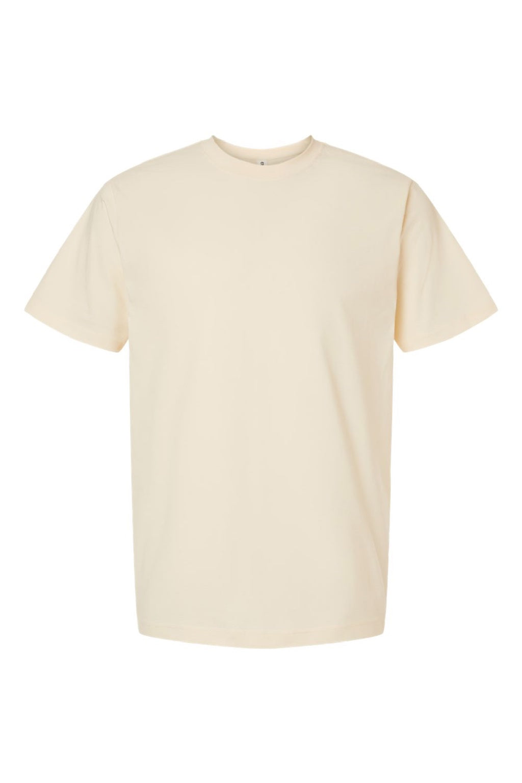 Tultex 299 Mens Street Short Sleeve Crewneck T-Shirt Natural Flat Front