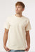 Tultex 299 Mens Street Short Sleeve Crewneck T-Shirt Natural Model Front