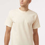 Tultex Mens Street Short Sleeve Crewneck T-Shirt - Natural - New